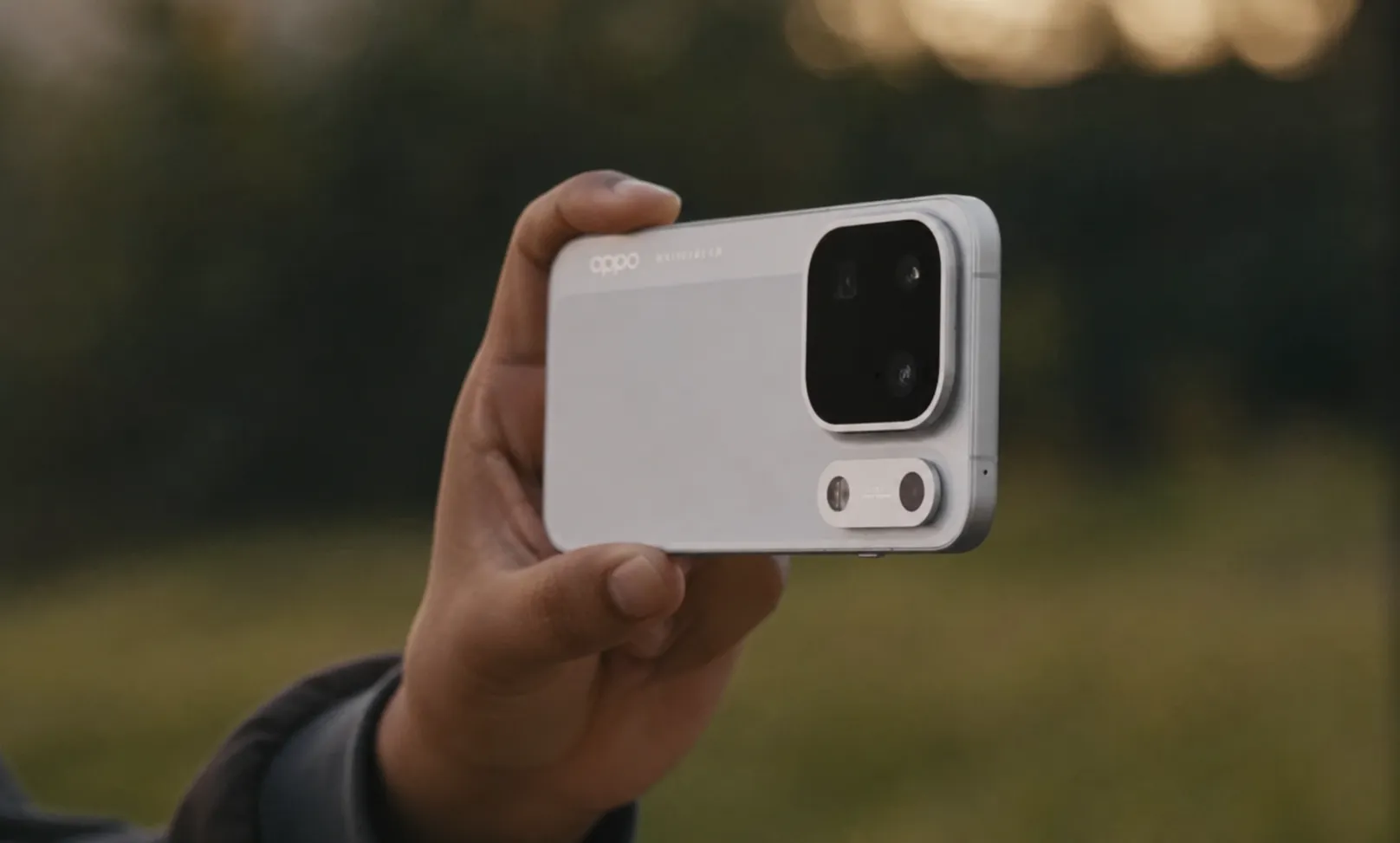 OPPO Find X10 Pro Max rear design showing large square camera module and Hasselblad branding